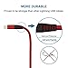 Pur Tech Power Line+ Apple MFI Certified Braided Rugged Jacket Sleeve Lightning Cable for Apple iPhone X, 8, 8 Plus, 7, 7 Plus, 6s, 6s Plus, 6, 6 Plus, 5s, 5, 5c (Red / 1PK)
