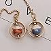 Lucky Cat Car Pendant Chinese Ceramic Car Hanging Ornament Car Interior Decor (Pink&Blue)