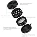 Premium Weed Grinder, Deluxe Herb & Tobacco Grinder With Pollen Catcher – 2” Size, 4-1 Grinder W/ Sharp Diamond-Shaped Teeth – Modern Design & Handy Thin Poly-O Ring – Pollen Scraper Included, Black