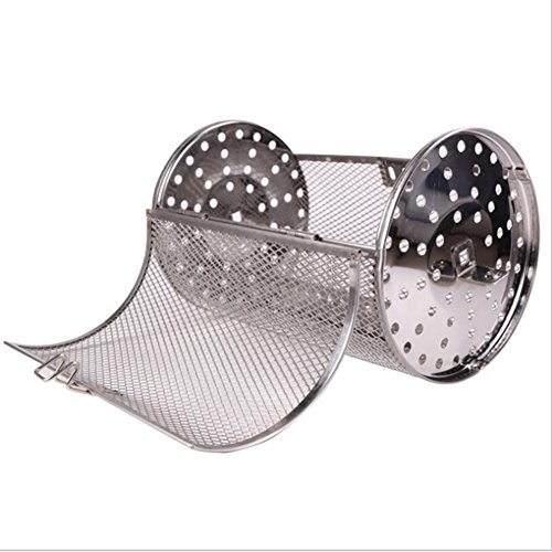 Leoie Rotisserie Grill Roaster Drum Oven Basket Baking Fit for Coffee Beans Peanut BBQ