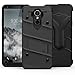 ZIZO Bolt Series LG Stylo 4 Case Military Grade Drop Tested with Tempered Glass Screen Protector, Holster, Kickstand Black