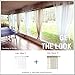 jinchan Sheer Curtains for Living Room, Beige Solid Voile Airy Curtains 63 Inch Length for Bedroom, Classic Semi Sheer Light Filtering Drapes, Rod Pocket Window Treatments, 2 Panels Nature