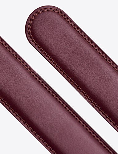 Burgundy Mission Belt Leather, 35mm