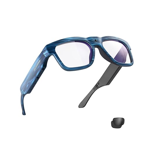 OhO Smart Glasses,256G Camera & Bluetooth Sunglasses with Open Ear Speaker Headset Headphone, Indoor&Outdoor Sports,Polarized UV Protection,For Men Women