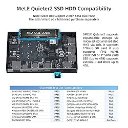 MeLE Quieter2D Fanless Mini PC Windows 11 Home