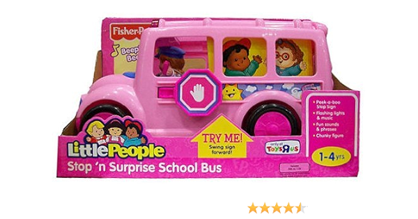 fisher price little people pink bus
