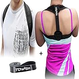 Posture Corrector for Women Men - Best Fully Adjustable Posture Brace - Relief Upper Back Pain - Improve Posture Correct Hunching - Provides Back, Shoulder or Clavicle Support - Unisex Posture Trainer