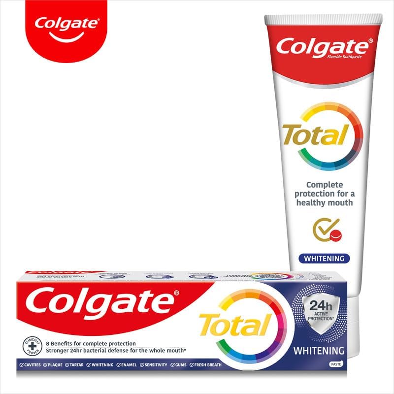 Total Prevention Aktive Zahnpasta, 75 ml, bekämpft die Hauptursachen von Problemen der Mundgesundheit, 24 Stunden antibakterieller Schutz, patentierte Technologie.