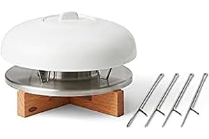 CHEF'N Chef’n Sweet Spot Tabletop Smores Maker, Can Be Used Indoors or Outdoors, White/Wood