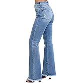 Judy Blue High Rise Bootcut with Fray Hem Jeans- Ivory Gem