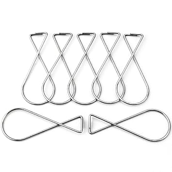 100pcs Ceiling Hooks T Bar Squeeze Hangers Clips Drop Ceiling