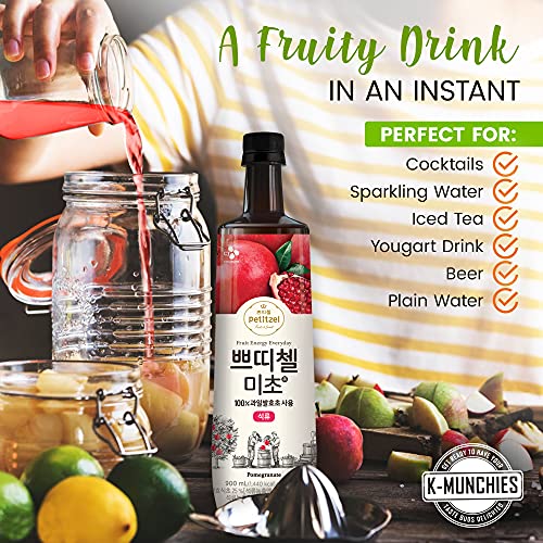 KMunchies CJ Petitzel Fruit Vinegar Drink 2 X 900 ML Korean