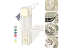 VIDONIO 4 in 1 Cup Lid Gap Cleaning Brush, Multifunctional Insulation Bottle Cleaning Tools, Mutipurpose Tiny Silicone Cup Holder Cleaner, Home Kitchen Cleaning Tools