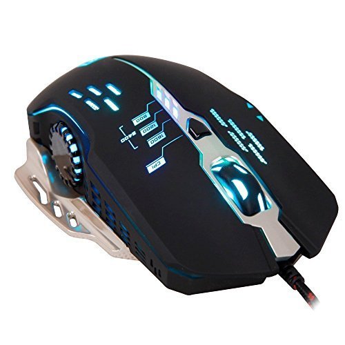 SADES Flash Wing Wired USB PC Gaming Mouse Mice,2400 DPI, 6 Buttons,Omron Micro Switches(Black) SADES Flash Wing Wired USB PC Gaming Mouse Mice,2400 DPI, 6 Buttons,Omron Micro Switches(Black)