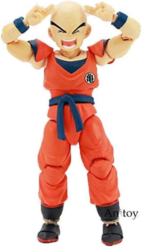 WSQT Dragon Ball Z Goku Gohan Golden Frieza Piccolo Android 18 Krillin Tien Shinhan Chiaotzu Action Figure Collectible Toy Krillin with Box