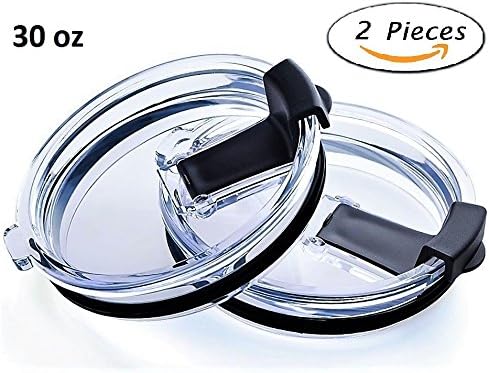 True Leak splash spill proof Lid for Yeti Ozark Trail and other tumblers (30oz, 2 Pack)