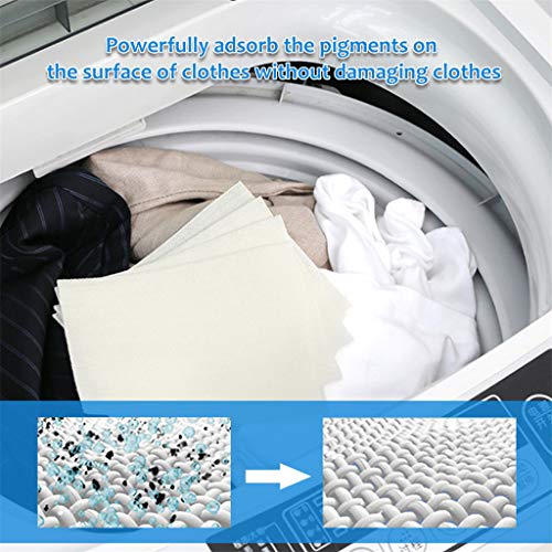 Shout Color Catcher, Sandistore Fabric Softener and Dryer Sheets-Absorbing Dirt Protective Color Filter Anti-Fouling Clothing Laundry Paper Clothes Polor Paper-Strong Color Absorption