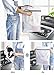 homyfort Mesh Laundry Bags, with Two Thicker Bra Wash Bags, Travel Storage Organizer with Premium Zipper, Clothing Washing Bags for Lingerie,Delicate, Laundry, Hosiery, Stocking, Underwear Pack of 8
