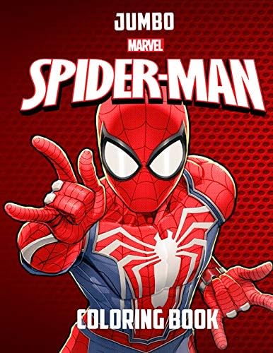 Spider man Jumbo Coloring Book: Great Coloring Book for Kids and Any Fan of Spider Man (Perfect for Children Ages 4-12) Paperback – October 25, 2018