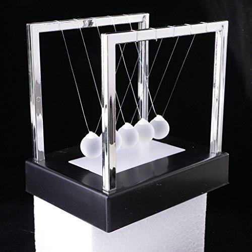 image for MonkeyJack Colorful Light Up Newton's Cradle Balance Ball Pendulum Phy