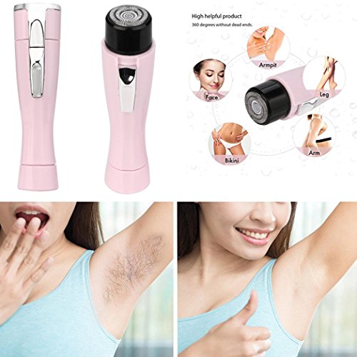 Sunsee Women Lady Electric Battery Cordless Epilator Shaver Hair Remover