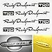 4PCS Reflective Car Stickers Auto TRD Hollow Adhesive Car Door Handle Decals Decor Black