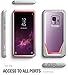 Galaxy S9 Case, Poetic Guardian [Scratch Resistant Back] [360 Degree Protection] Full-Body Rugged Clear Hybrid Bumper Case with Built-in-Screen Protector for Samsung Galaxy S9 Pink