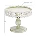 Deco 79 Metal Cake Stand with Lace Inspired Edge, 10