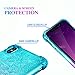 Ruky for Xs Max/Xs Max Glitter Case, Gradient Quicksand Series Bling Flowing Liquid Floating Soft TPU Bumper Cushion Protective Girls Women Phone Case for Xs Max (Aqua)