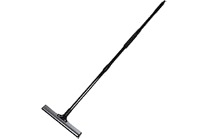 ASHATA Carpet Rake for Pet Hair Removal, 35.4-50.2 Inch Adjustable Long Handle Cat Dog Carpet Rake Scraper Washable Multifunc