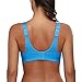 Wingslove Women's Full Coverage High Impact Wirefree Workout Non Padded Sports Bra Bounce Control (Blue,36DD)