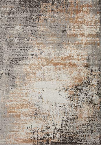 Loloi Bianca Collection BIA-01 Stone/Gold 11'-6" x 15' Area Rug