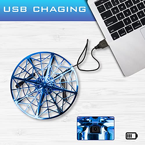 UTTORA UFO Mini Drone for Kids Adults, Flying Ball USB Charing Hands and Remote Control, Helicopter Quadcopter Infrared Toys Indoor Outdoor Gift for Boys Girls