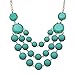 Africanbeads Women's Turquoise Beads Necklace, Statement Jewelry, Chunky Necklace, Bubble Necklace