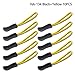 DYZD Durable Zipper Pulls Tab Tags Cord Pulls Zipper Extension Zip Fixer for Backpacks, Jackets, Luggage, Purses, Handbags (Yellow,10 PCS)