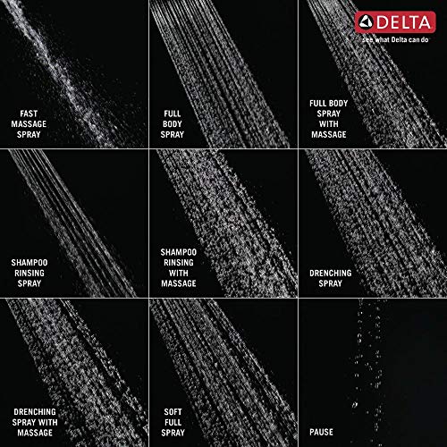 Delta Faucet 9Spray Slide Bar Hand Held Shower with Hose