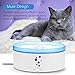 Lunvon 100 OZ Pet Fountain Dog Water Dispenser, 3L Super Quiet Automatic Electric Water Bowl with 3 Working Modes Healthy and Hygienic Drinking Fountain for Cats, Dogs, Birds and Small Animals, White