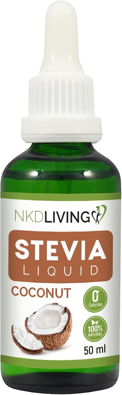 NKD Living Pure Stevia Liquid Drops 50ml Coconut