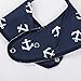 Baby Bandana Drool Bibs + Gift for Boys and Girls – Set of 8 Blue Unisex Bandana Bib, Hypoallergenic & Organic Cotton Baby Bandana Bib by Bubble Pleasure
