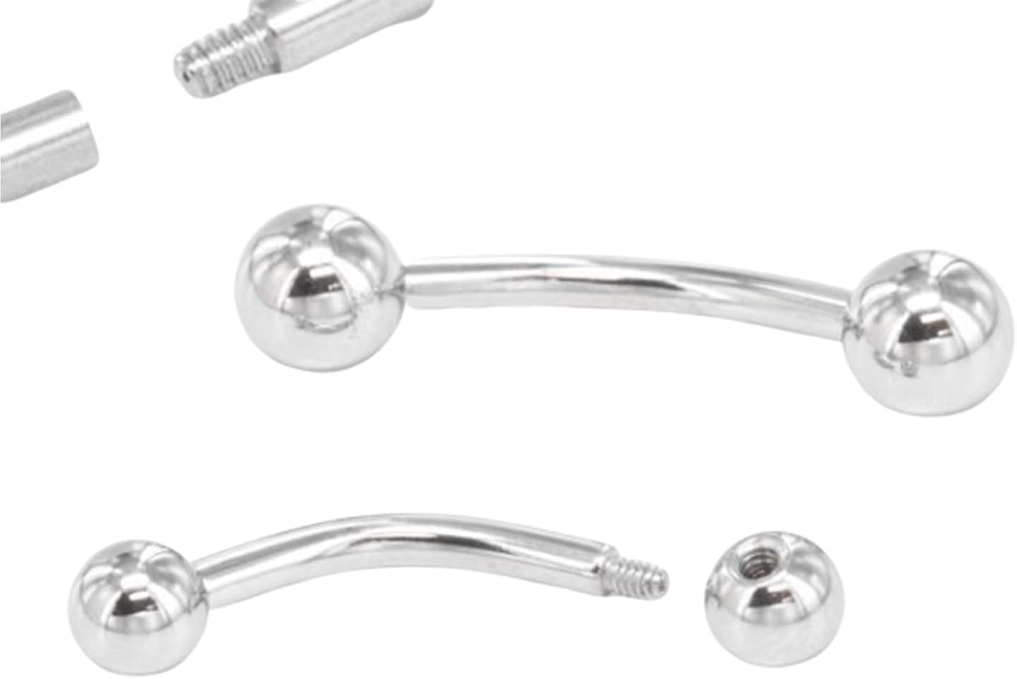 Painful Pleasures 14g EZ Piercing Curved Bent Barbell One