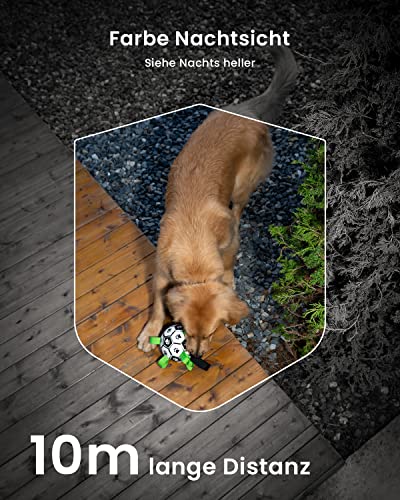 ieGeek 2K/3MP Überwachungskamera Aussen Akku，WLAN Kabellose Überwachungskamera außen/innen mit farbige Nachtsicht，PIR-Bewegungserkennung，Cloud/Memory Card，IP66，2-Wege Audio，2,4 GHz thumbnail 3