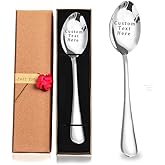 Custom Spoon, Stainless Steel Coffee Spoons, Engraved Name Ice Cream Spoon, Anniversary Birthday Christmas Gifts, Mirror Finished