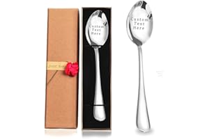 Custom Spoon, Stainless Steel Coffee Spoon, Engraved Name Ice Cream Spoon, Anniversary Birthday Christmas Gifts, Mirror Finis