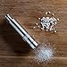 BREVER Original MINI Stainless-Steel One-Handed Thumb Push Button Salt and Pepper Grinder For Black Pepper and Himalayan Salt - Set of 2 Mills