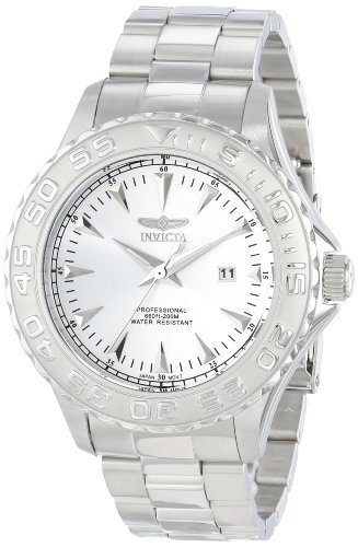 Invicta Men's 15465 Pro Diver Analog Display Japanese Quartz Silver Watch
