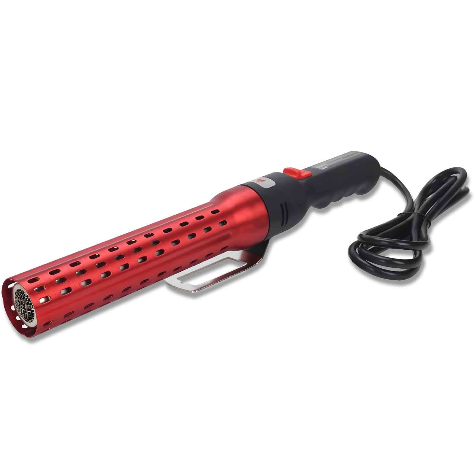 Electric Charcoal Fire Starter BBQ Smoker, Grill Starter, Grill Lighter Chemical, Powerful and Quick Fire Igniter Perfect for Stove Grills Fireplace (Red)