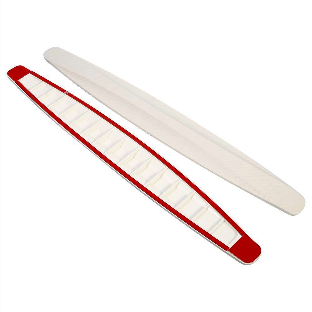 Photo 1 of Ejoyous Universal Car Corner Bumper Guard Protector, Anti-Scratch Strips, Carbon Fiber Finish, White