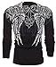 Xtreme Couture AFFLICTION Mens THERMAL T-Shirt GATHERER Tattoo Biker