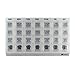 GMS 4 Times Per Day Weekly Slant Tray Pill Organizer – Includes 7 Removable Pill Boxes Designed for Travel to Organize and Protect Medications and Vitamins - Large (Clear Box in White Tray)