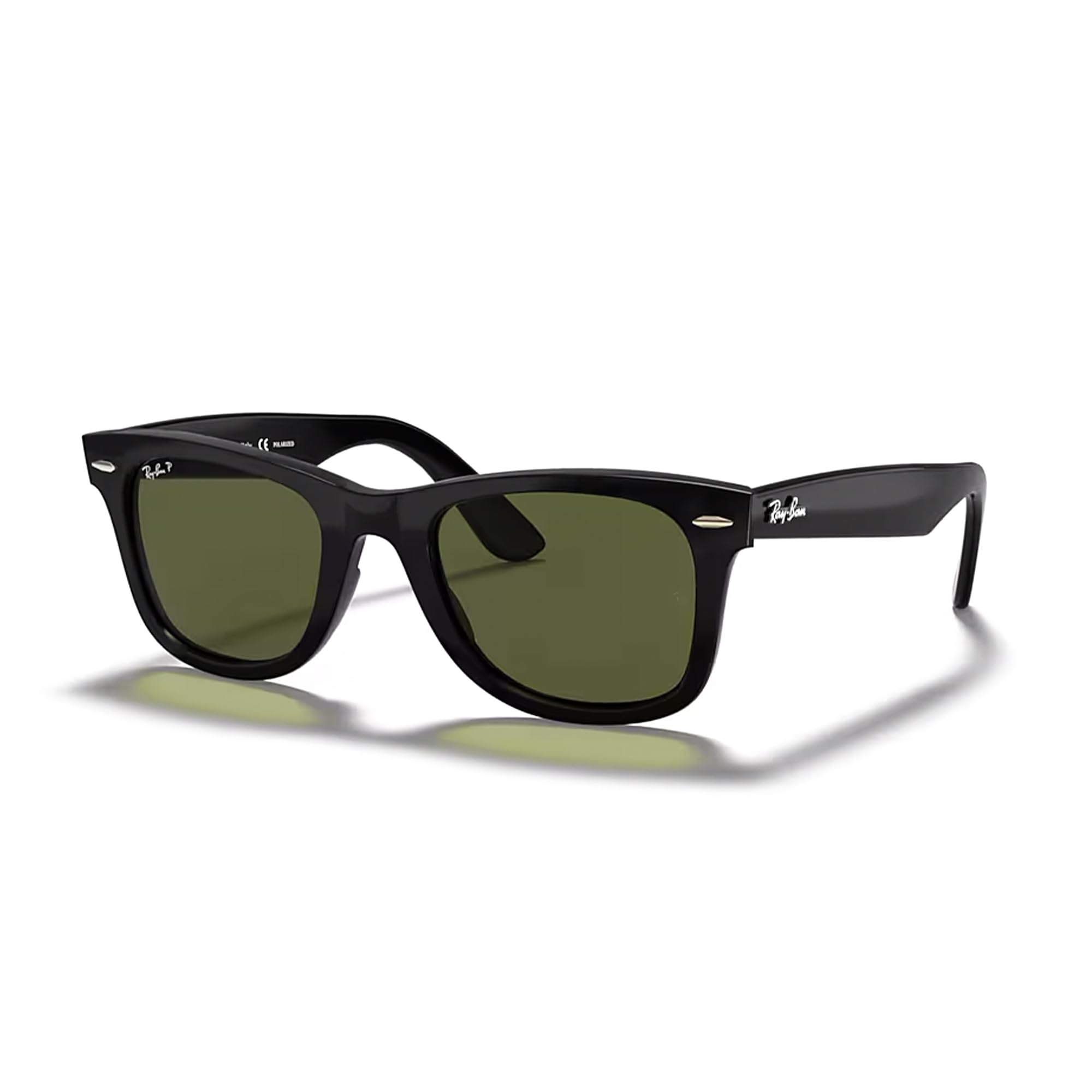 Ray-Ban RB4340 Wayfarer Ease 601/58 50 mm (M) Lente negra/cristal G-15 Gafas de sol polarizadas verdes para hombres y mujeres + PAQUETE con KIT DE ACCESORIOS PARA OJOS